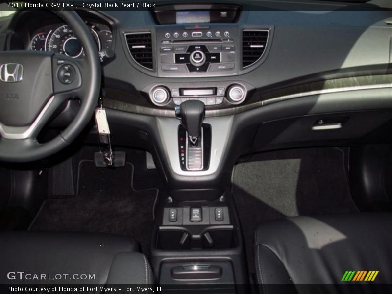 Crystal Black Pearl / Black 2013 Honda CR-V EX-L