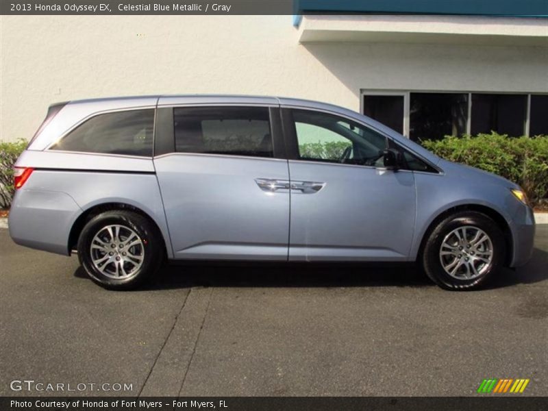 Celestial Blue Metallic / Gray 2013 Honda Odyssey EX