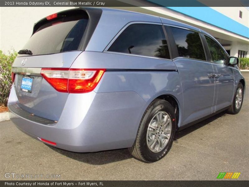 Celestial Blue Metallic / Gray 2013 Honda Odyssey EX
