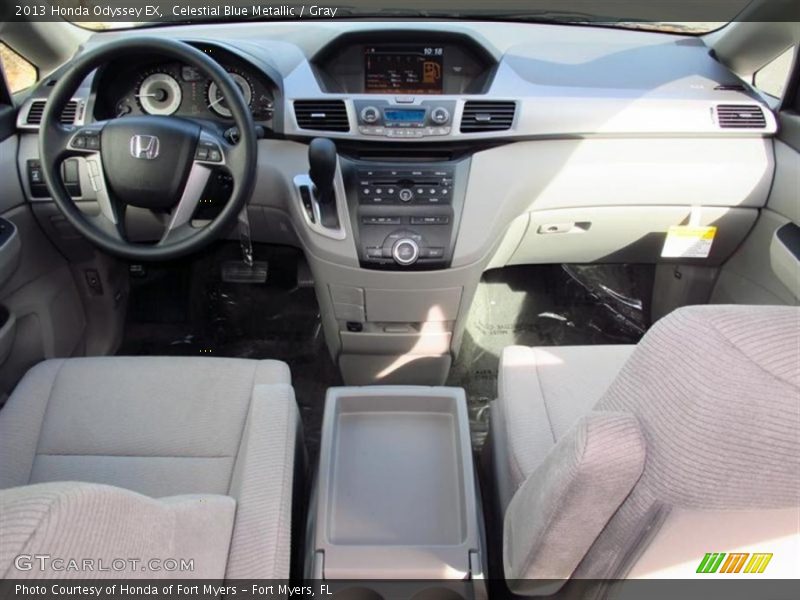 Celestial Blue Metallic / Gray 2013 Honda Odyssey EX