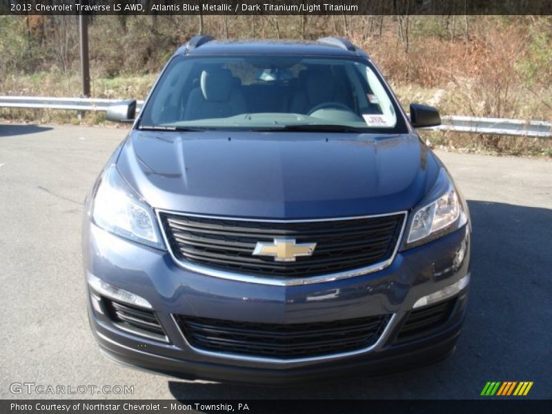 Atlantis Blue Metallic / Dark Titanium/Light Titanium 2013 Chevrolet Traverse LS AWD