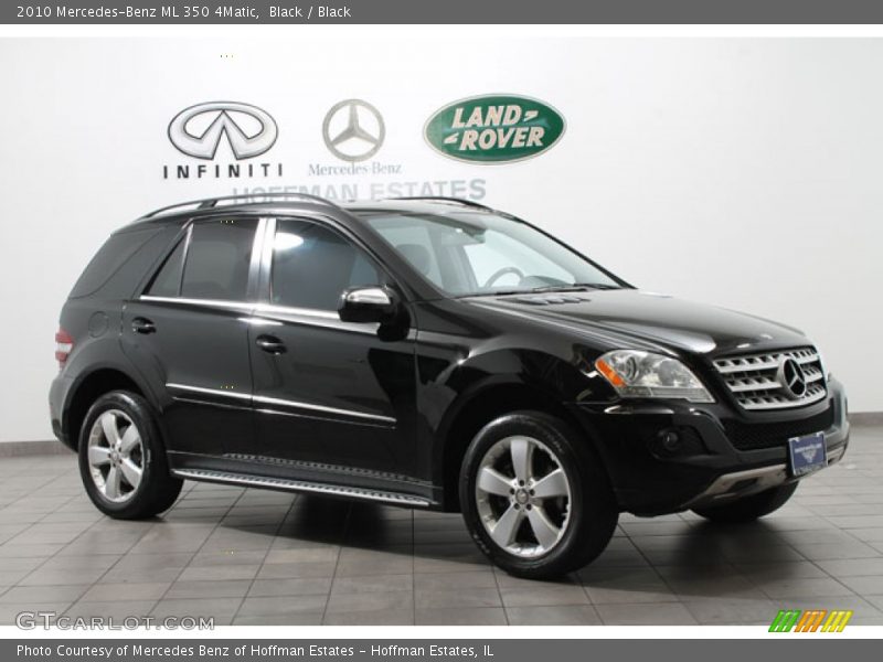 Black / Black 2010 Mercedes-Benz ML 350 4Matic
