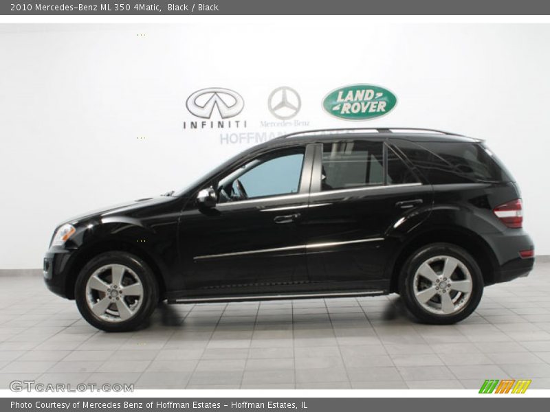 Black / Black 2010 Mercedes-Benz ML 350 4Matic