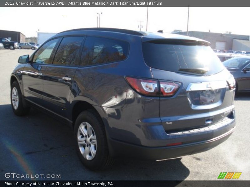 Atlantis Blue Metallic / Dark Titanium/Light Titanium 2013 Chevrolet Traverse LS AWD