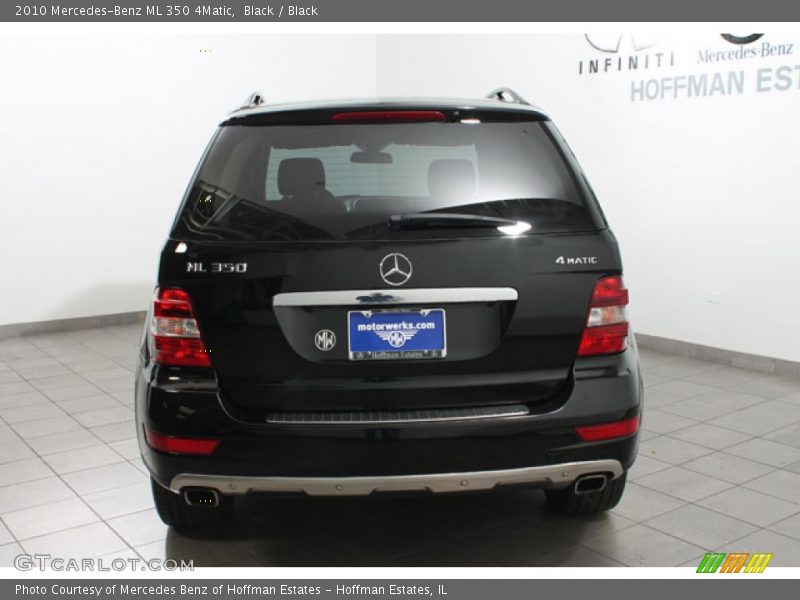 Black / Black 2010 Mercedes-Benz ML 350 4Matic