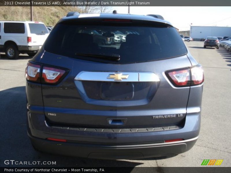 Atlantis Blue Metallic / Dark Titanium/Light Titanium 2013 Chevrolet Traverse LS AWD