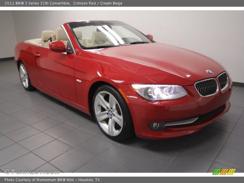 Crimson Red / Cream Beige 2011 BMW 3 Series 328i Convertible