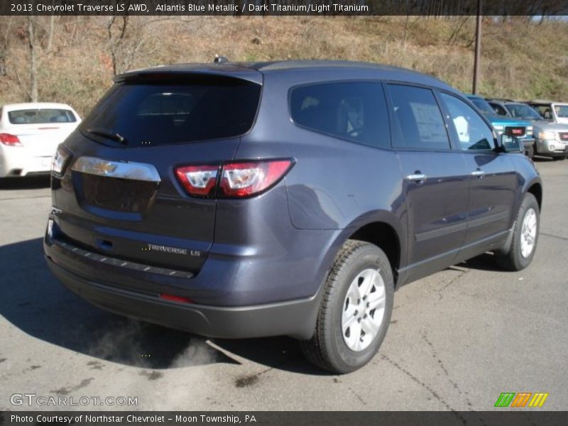 Atlantis Blue Metallic / Dark Titanium/Light Titanium 2013 Chevrolet Traverse LS AWD