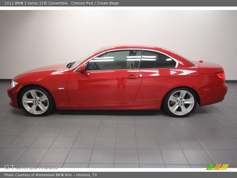 Crimson Red / Cream Beige 2011 BMW 3 Series 328i Convertible