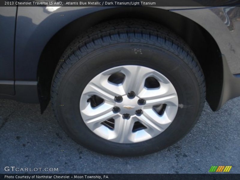 Atlantis Blue Metallic / Dark Titanium/Light Titanium 2013 Chevrolet Traverse LS AWD
