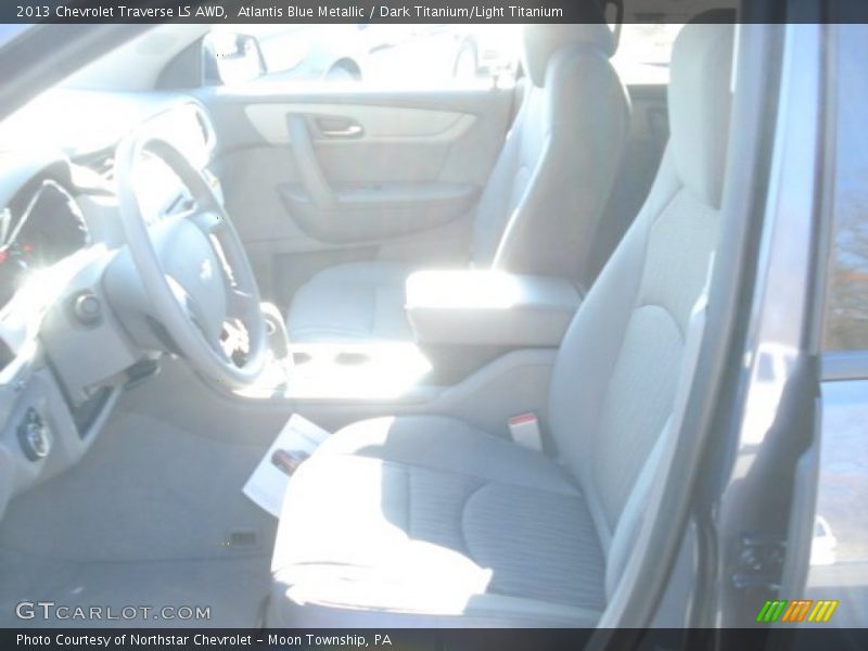 Atlantis Blue Metallic / Dark Titanium/Light Titanium 2013 Chevrolet Traverse LS AWD