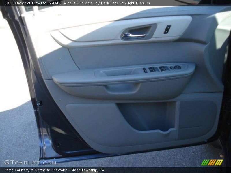 Atlantis Blue Metallic / Dark Titanium/Light Titanium 2013 Chevrolet Traverse LS AWD