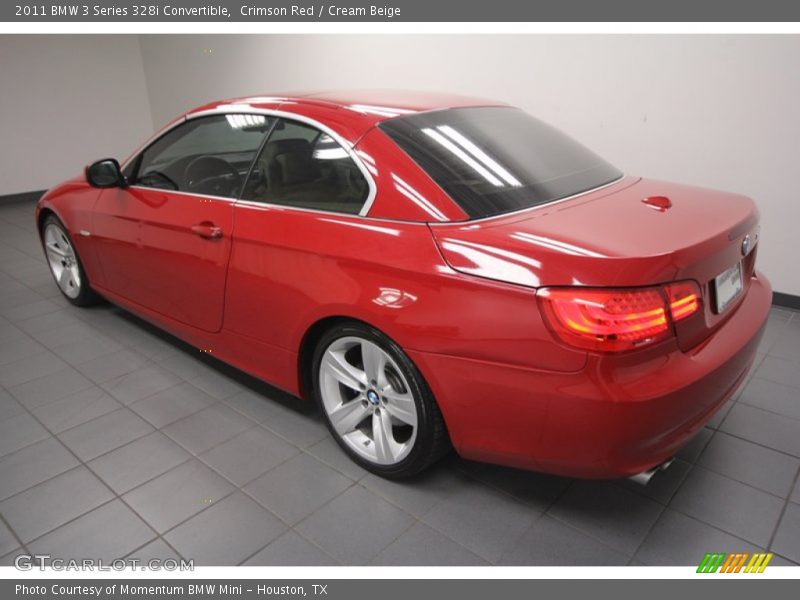 Crimson Red / Cream Beige 2011 BMW 3 Series 328i Convertible