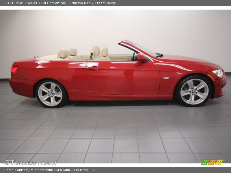 Crimson Red / Cream Beige 2011 BMW 3 Series 328i Convertible