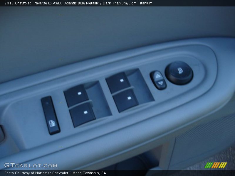 Atlantis Blue Metallic / Dark Titanium/Light Titanium 2013 Chevrolet Traverse LS AWD