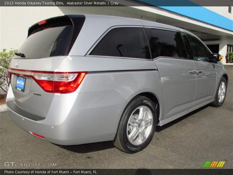 Alabaster Silver Metallic / Gray 2013 Honda Odyssey Touring Elite