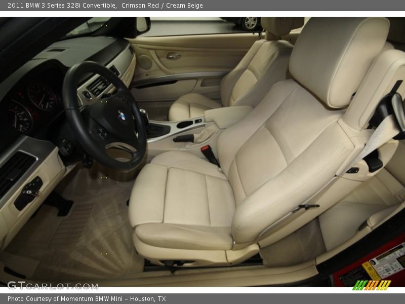 Crimson Red / Cream Beige 2011 BMW 3 Series 328i Convertible