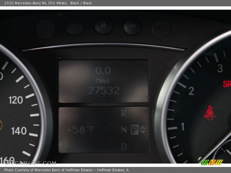 Black / Black 2010 Mercedes-Benz ML 350 4Matic