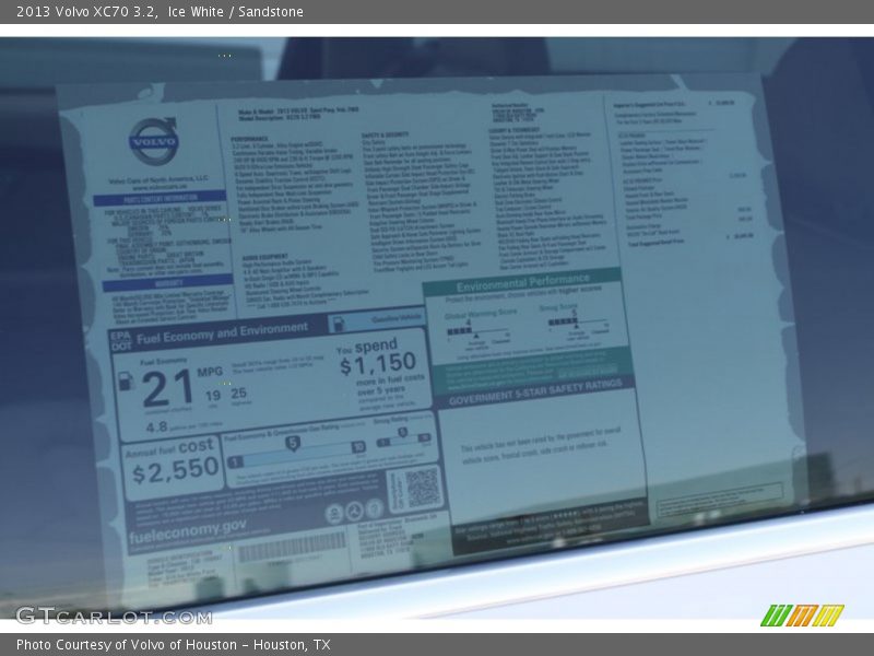 Ice White / Sandstone 2013 Volvo XC70 3.2