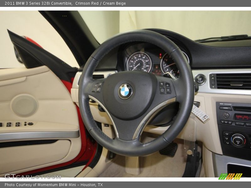 Crimson Red / Cream Beige 2011 BMW 3 Series 328i Convertible