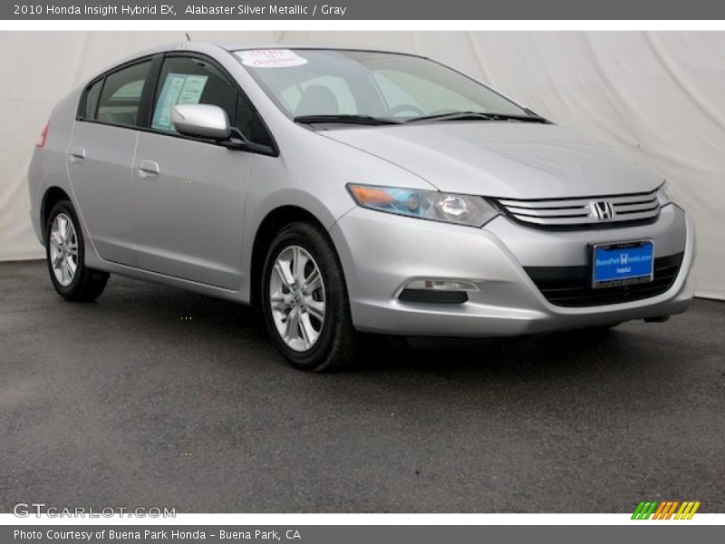 Alabaster Silver Metallic / Gray 2010 Honda Insight Hybrid EX