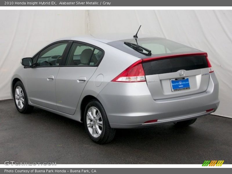Alabaster Silver Metallic / Gray 2010 Honda Insight Hybrid EX