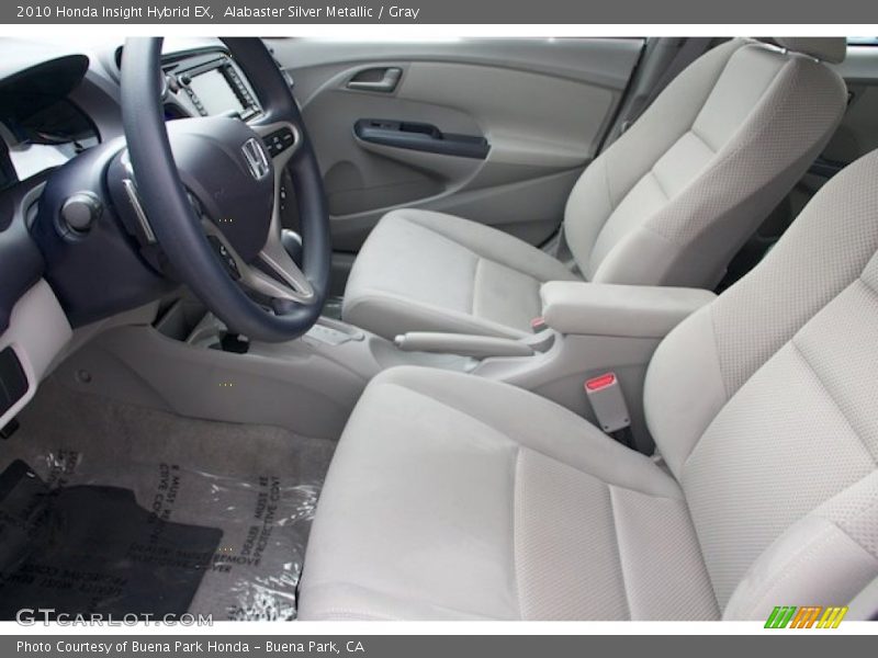 Alabaster Silver Metallic / Gray 2010 Honda Insight Hybrid EX
