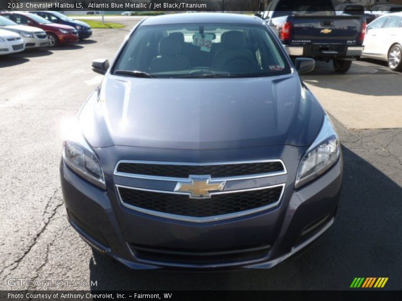 Atlantis Blue Metallic / Jet Black/Titanium 2013 Chevrolet Malibu LS