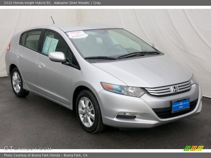 Alabaster Silver Metallic / Gray 2010 Honda Insight Hybrid EX