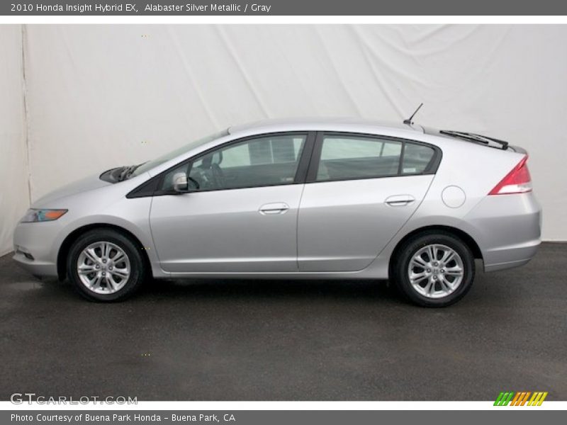 Alabaster Silver Metallic / Gray 2010 Honda Insight Hybrid EX