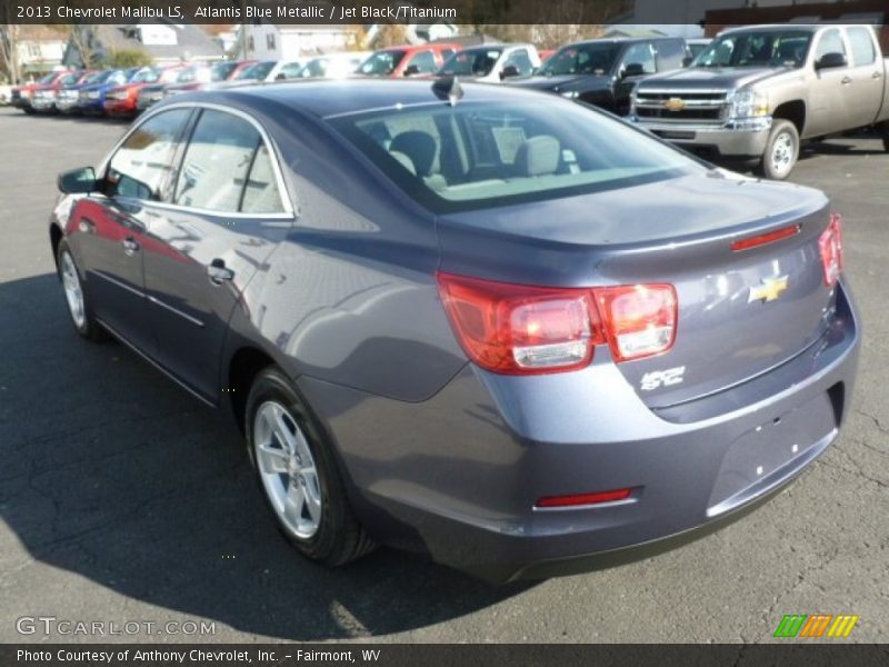 Atlantis Blue Metallic / Jet Black/Titanium 2013 Chevrolet Malibu LS