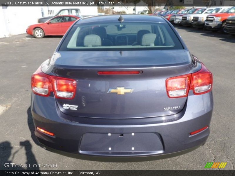 Atlantis Blue Metallic / Jet Black/Titanium 2013 Chevrolet Malibu LS