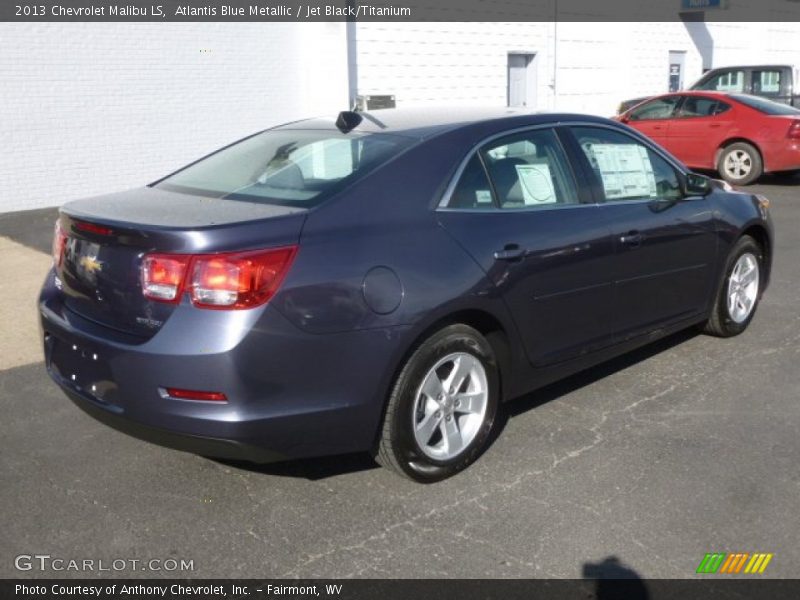 Atlantis Blue Metallic / Jet Black/Titanium 2013 Chevrolet Malibu LS