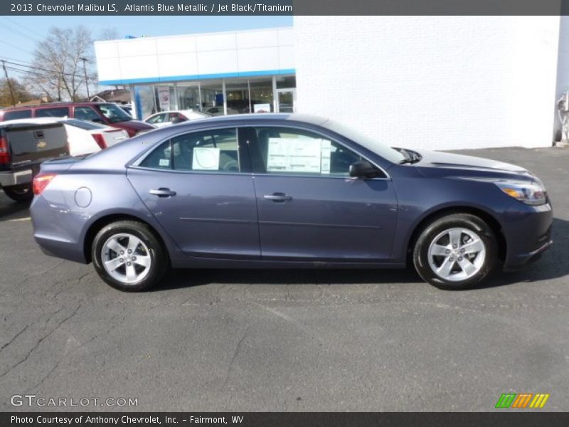 Atlantis Blue Metallic / Jet Black/Titanium 2013 Chevrolet Malibu LS