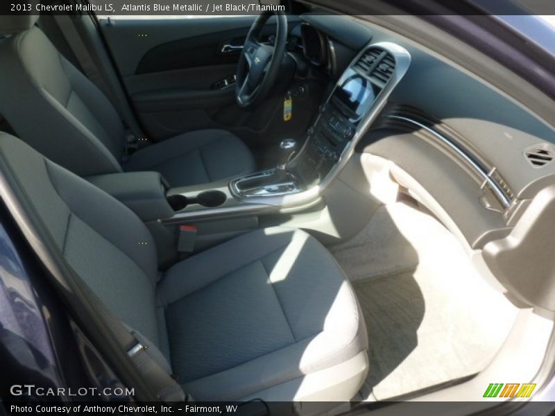Atlantis Blue Metallic / Jet Black/Titanium 2013 Chevrolet Malibu LS