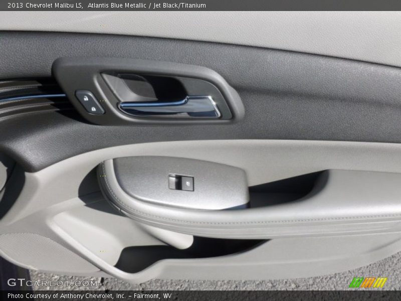 Atlantis Blue Metallic / Jet Black/Titanium 2013 Chevrolet Malibu LS