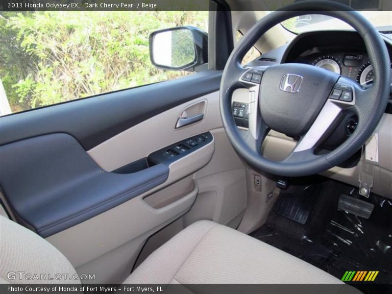 Dark Cherry Pearl / Beige 2013 Honda Odyssey EX