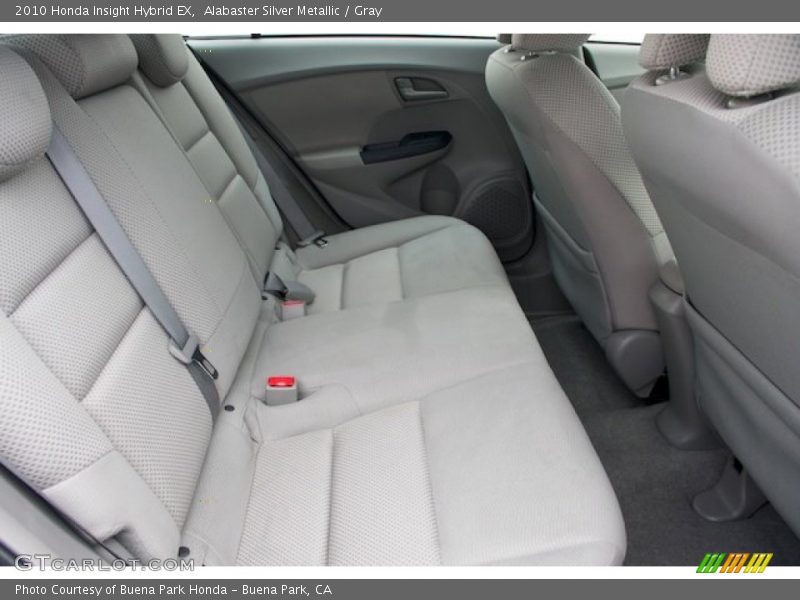 Alabaster Silver Metallic / Gray 2010 Honda Insight Hybrid EX