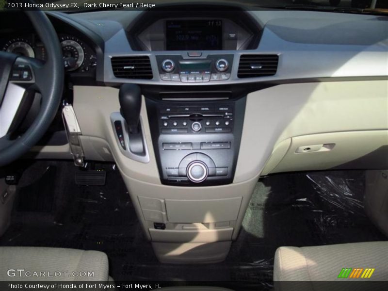 Dark Cherry Pearl / Beige 2013 Honda Odyssey EX