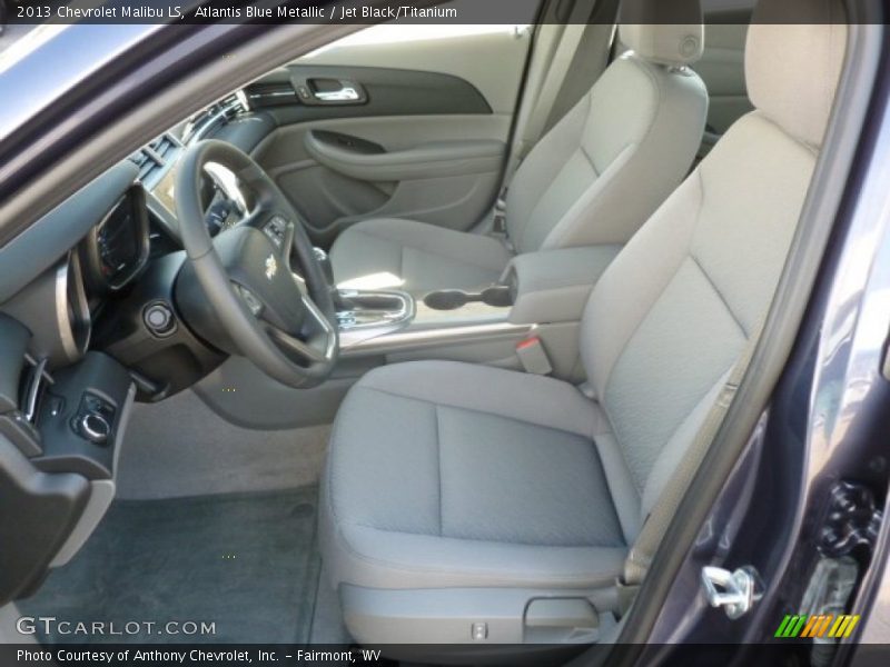 Atlantis Blue Metallic / Jet Black/Titanium 2013 Chevrolet Malibu LS