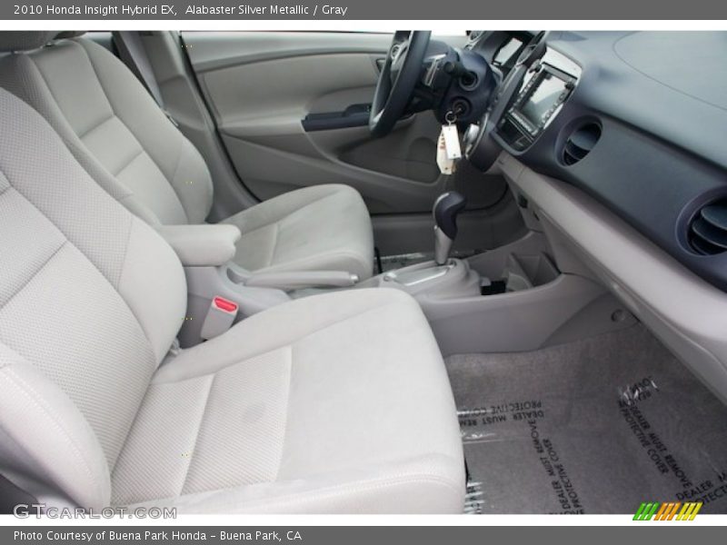 Alabaster Silver Metallic / Gray 2010 Honda Insight Hybrid EX
