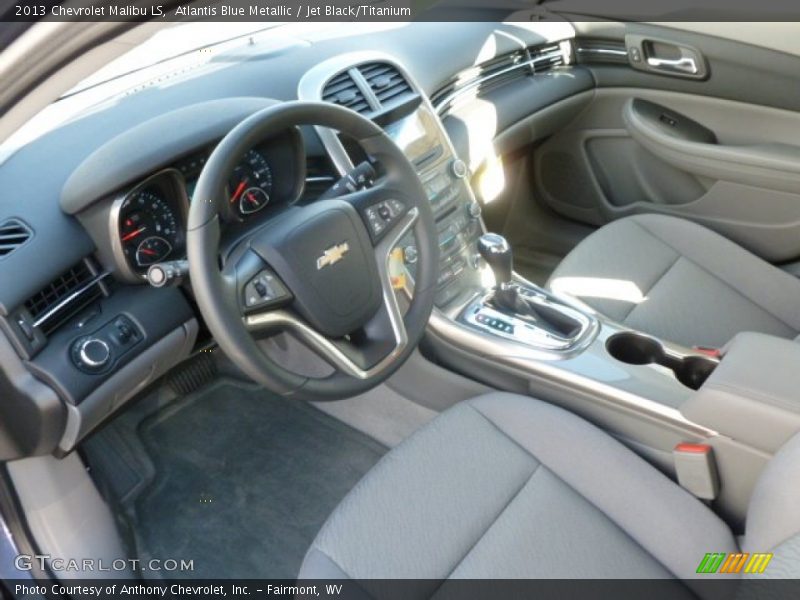 Atlantis Blue Metallic / Jet Black/Titanium 2013 Chevrolet Malibu LS