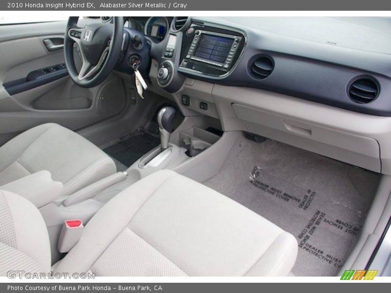 Alabaster Silver Metallic / Gray 2010 Honda Insight Hybrid EX