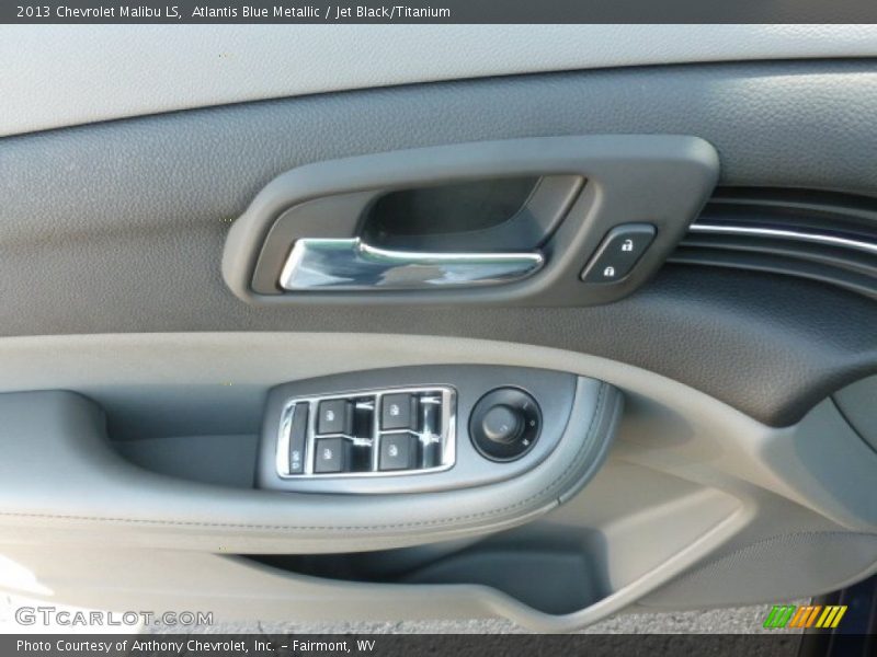 Atlantis Blue Metallic / Jet Black/Titanium 2013 Chevrolet Malibu LS