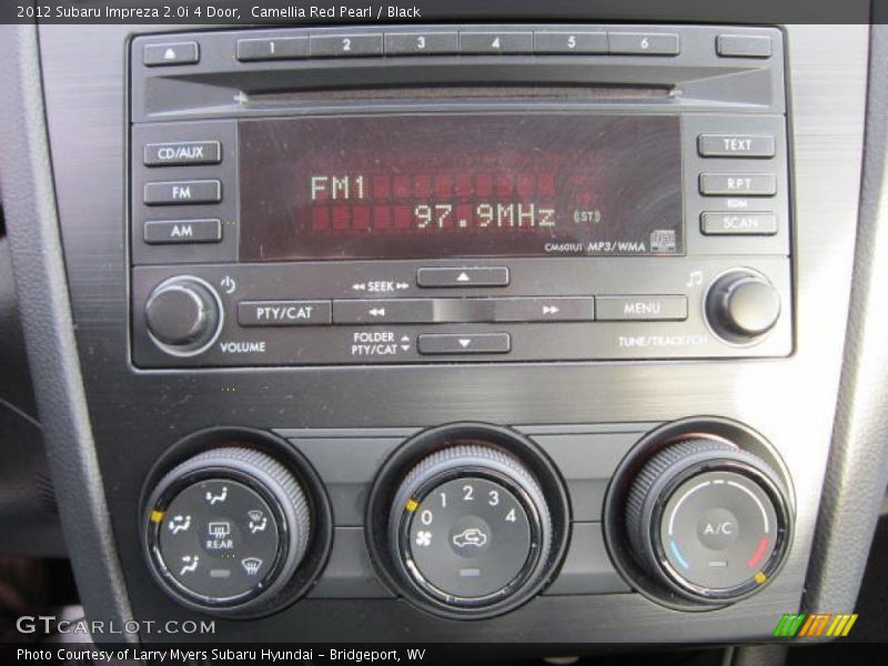Controls of 2012 Impreza 2.0i 4 Door