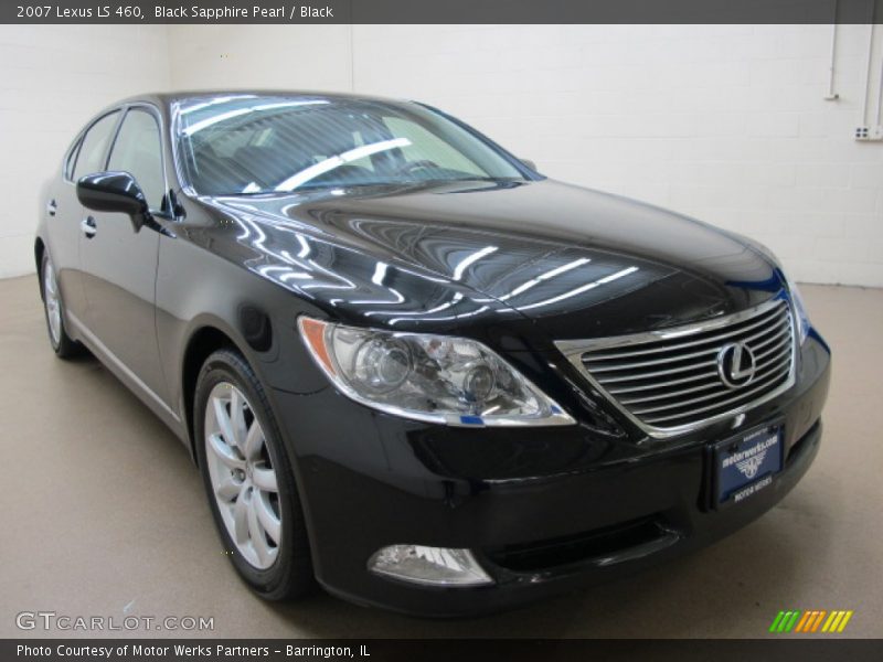 Black Sapphire Pearl / Black 2007 Lexus LS 460