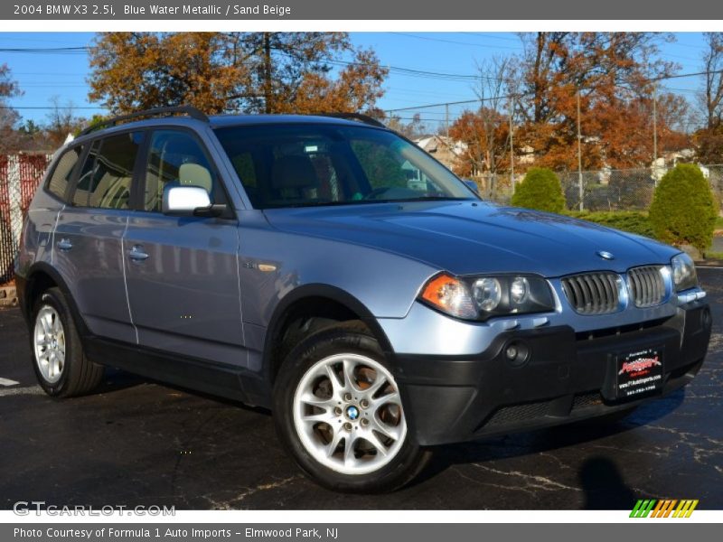 Blue Water Metallic / Sand Beige 2004 BMW X3 2.5i