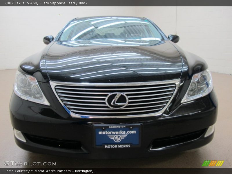 Black Sapphire Pearl / Black 2007 Lexus LS 460