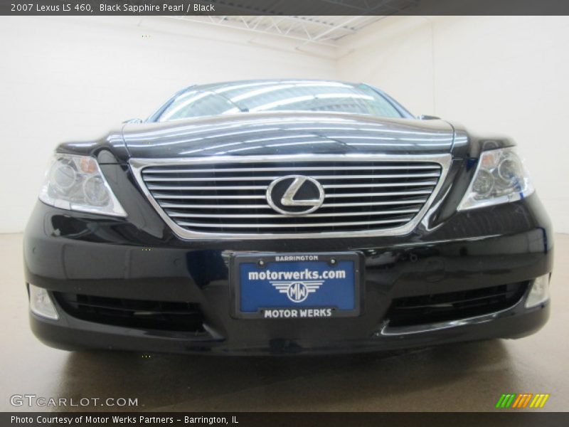 Black Sapphire Pearl / Black 2007 Lexus LS 460