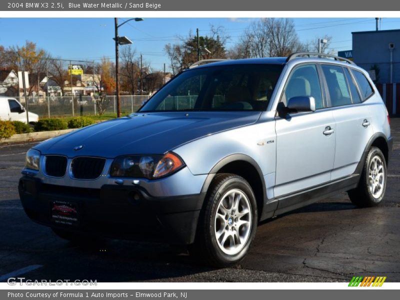 Blue Water Metallic / Sand Beige 2004 BMW X3 2.5i